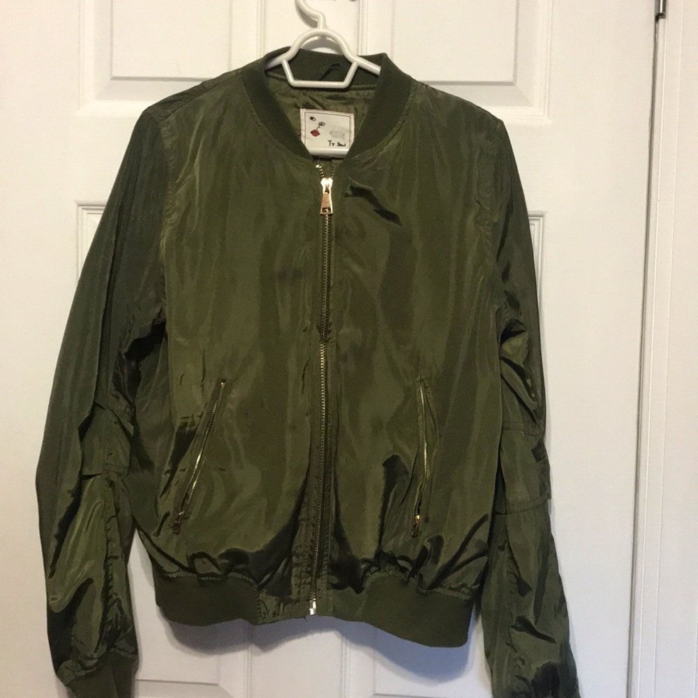 Green Bomber Jacket